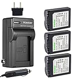 Kastar CGA-S006 Battery (3-Pack) and Charger Kit for CGR-S006 CGR-S006A/1B CGA-S006 DMW-BMA7...