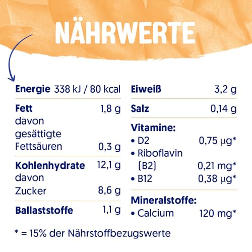 Alpro Soya-Dessert Feine Vanille – Auf Soyabasis – Vegan und von Natur aus laktosefrei – Reich an Calcium und Vitaminen – 6 x (4 x 125) g