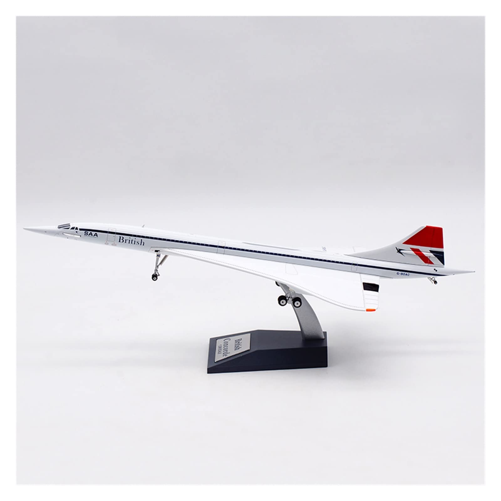 Aerei Modello su Piccola Scala 1.200 per Concorde G-BOAC Modello di Aviazione Modello in Miniatura Modello da Collezione Ornamento o Kit di Costruzione di Modelli Regalo