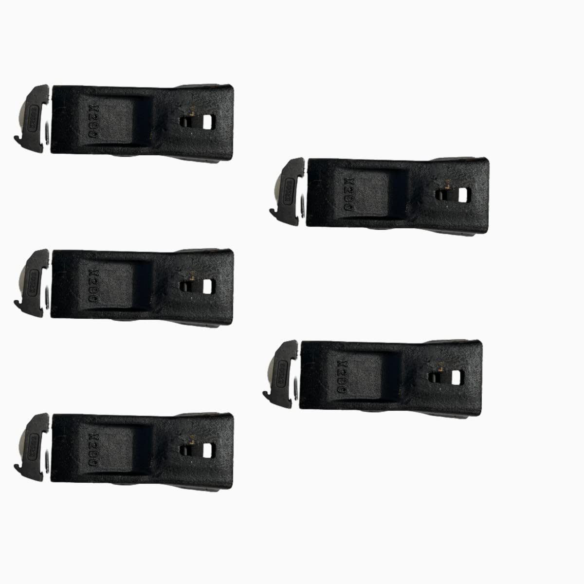 5 Set X290 Bucket Teeth Tooth,with K290s Steel Locks FITS FOR X290 Style BUCKET TEETH