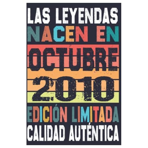 Cumpleaños Vintage Leyendas Nacen en Octubre 2010: Regalo de 12 cumpleaños para mujeres y hombres, regalo de 12 cumpleaños para él/ella, Cuaderno Diario | regalos de Octubre...