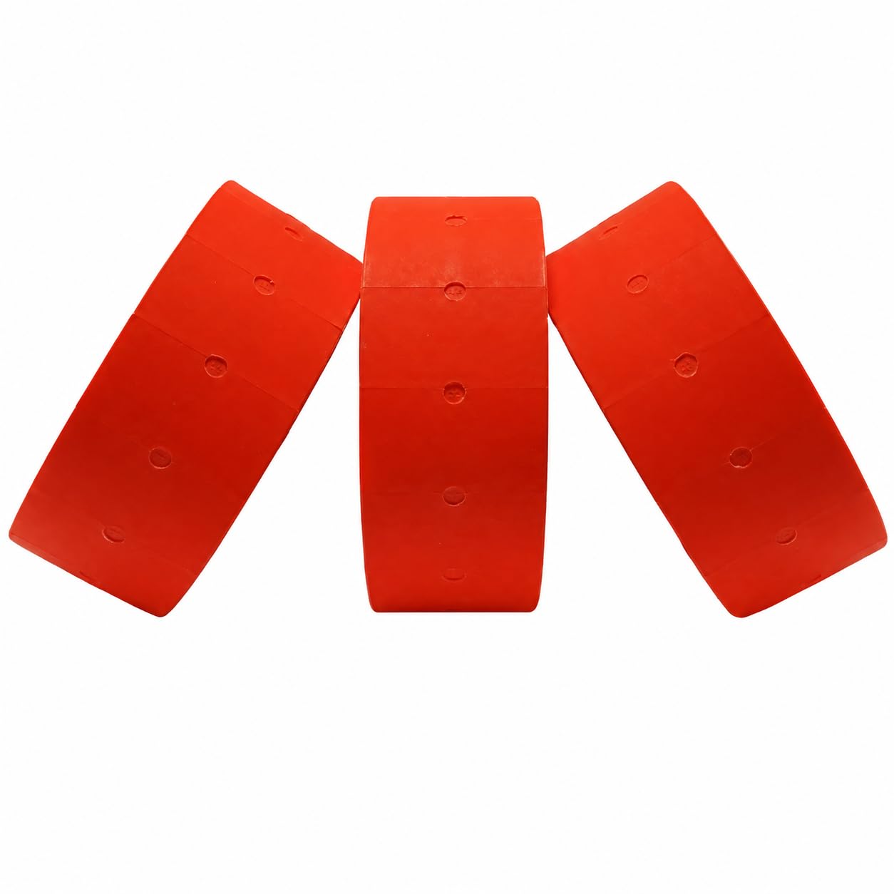 JIO CT1 21 x12 mm Price Gun Label Stickers Tags, Compatible with Avery, sato, Puma, Lynx, motex & Many More Price Gun Refill for Retail Shop and Tagging | Fl. Red-30 Roll