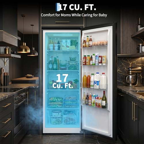 Image of Garvee 17 Cu.ft Upright Freezer, Single Door Stand Up Freeze