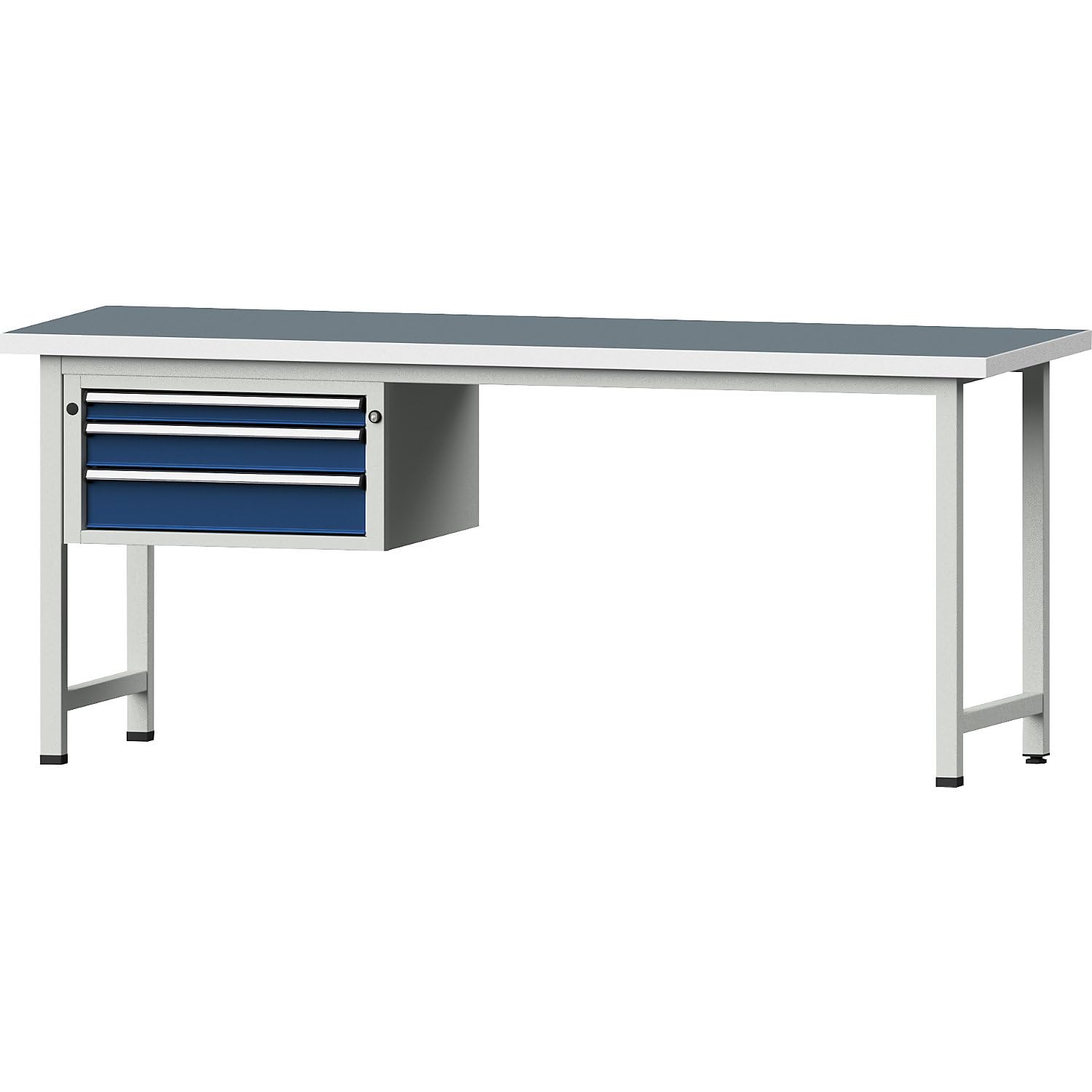 ANKE | Banco da lavoro | struttura modulare | 3 cassetti | piano universale | larghezza 2000 mm