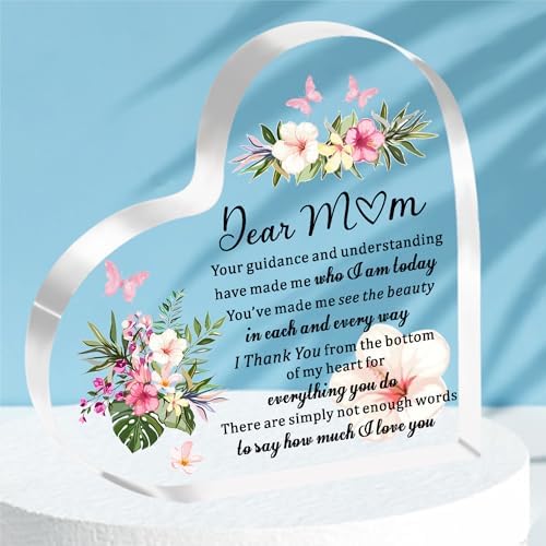 Mother's Day Gift Heart Shape Acrylic Plaque UKYY3290301