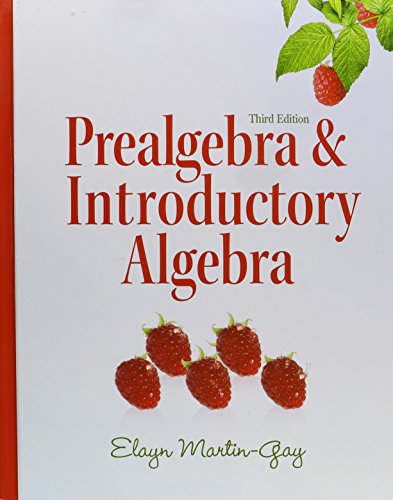 Prealgebra & Introductory Algebra (3rd Edition) 0321649478 Book Cover