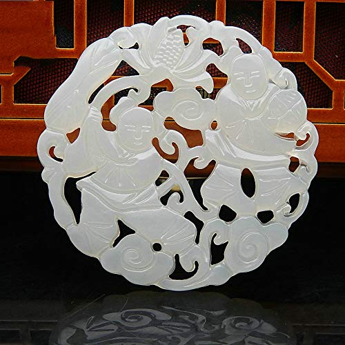 Collier Hanfu en jade fleur creuse pour harmoniser votre style