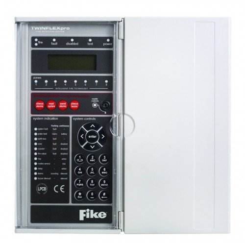 Fike Twinflex Pro 2 Wire 8 Zone Fire Alarm Control Panel 505-0008 Domestic/Commercial Use