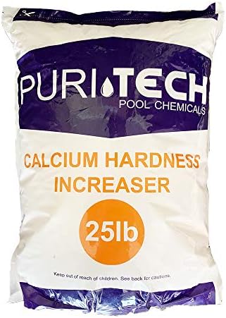 Puri Tech Pool Chemicals 25 lb Calcium Hardness Increaser Plus for Swimming Pools & Spas Increases Calcium Hardness Levels Prevents Surface Staining