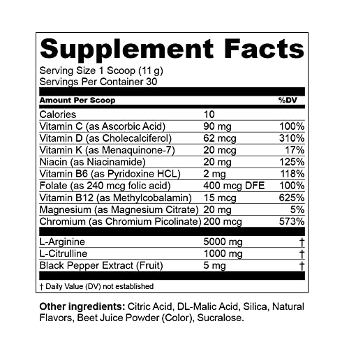 Mtn Ops Enduro Nitric Oxide Supplement & Energy Drink Mix With L Arginine & L Citrulline, Boost Oxygen With Caffeine Free Pre Workout, Pink Lemonade Flavor, 30 Servings #TOP1