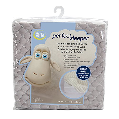 Serta Perfect Sleeper Changing Pad Cover Set, Gray Serta Perfect Sleeper Changing Pad Cover Set, Gray