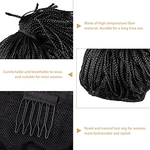 FRCOLOR Africano Peruca Trançada Crochê Dreadlocks Crochê Tranças Afro da Extensão Do Cabelo Sintéti