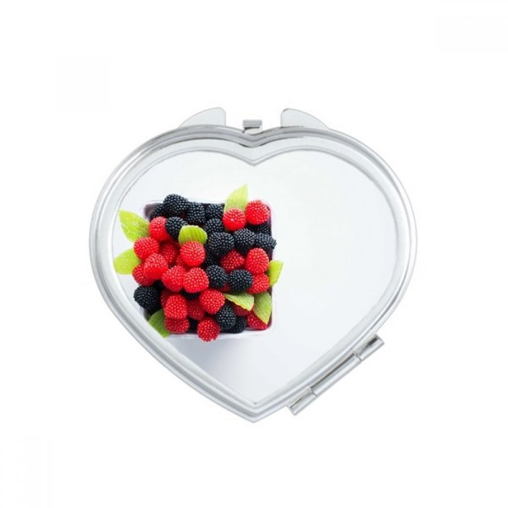 Miroir compact portable nature et fraise mignon accessoire sac