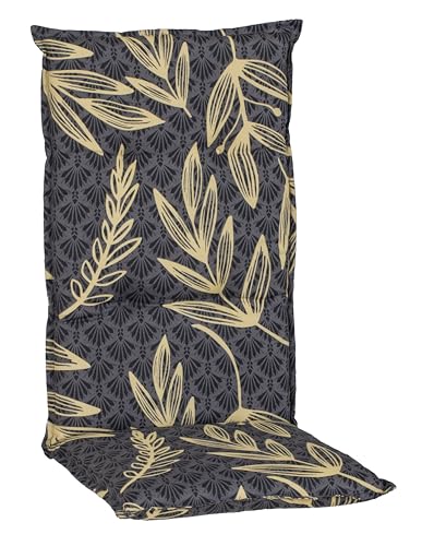 Beo® Hochlehner Gartenstuhlauflagen Barcelona | Waschbar, UV-beständig, Atmungsaktiv | Made in EU, Öko-Tex Standard | Bequeme Sitzkissen Outdoor für Gartenmöbel | 118x50cm