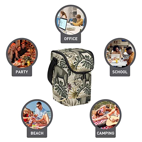 Bolsa térmica para comida ideal para pícnic con fauna tropical 4