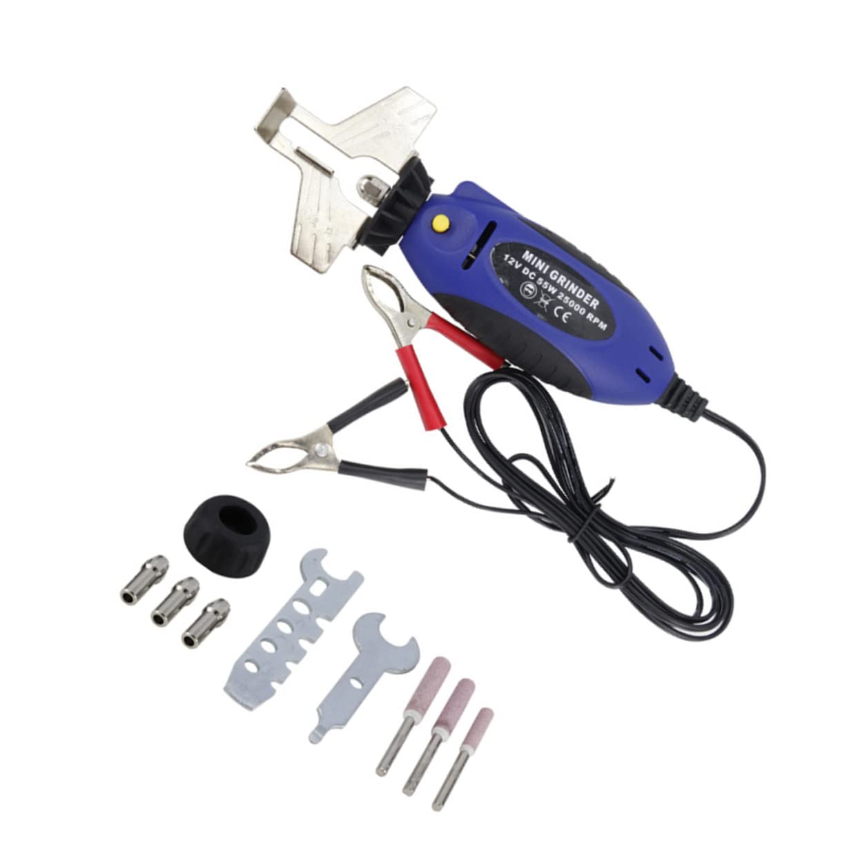 BESPORTBLE Afilador De Cadena Eléctrico Herramienta De Afilado Manual Con Llave y Piedra De Afilar Diseño Portátil y Cómodo
