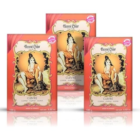 Copper Henna Hair Dye Powder with Shower Cap Cover