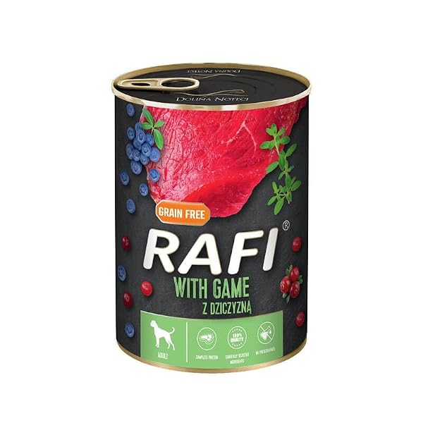 DNP Sp. z o.o. Rafi Dog Pusz.400g Wykowa, Borówka, żurawina / 24