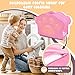 Foldable Portable Toddler Travel Bed,Toddler Floor Bed with Washable Cover for Kids,Soft and Safe (Pink)