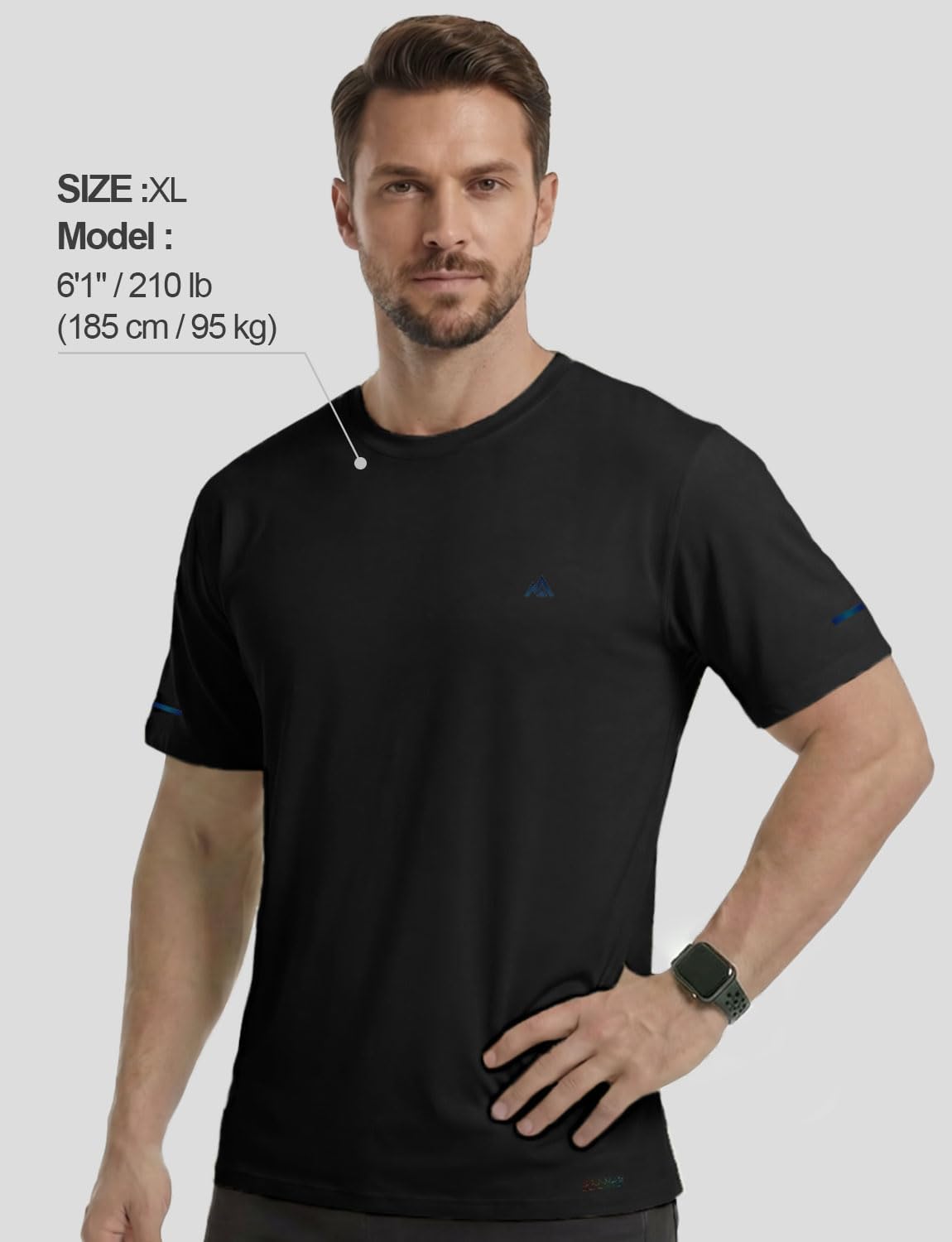 CloudSoft Bamboo Viscose Loose Fit Gym T-Shirts Lightweight Workout Moisture Wicking Cooling Crew Neck Tee
