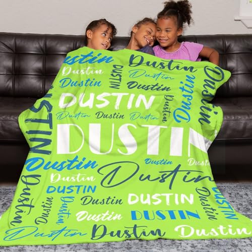 Personalized Blankets for Kids with Names Customized Blankets with Name for Adult Custom Blanket Gift for Birthday Christmas Valentines Day Gift