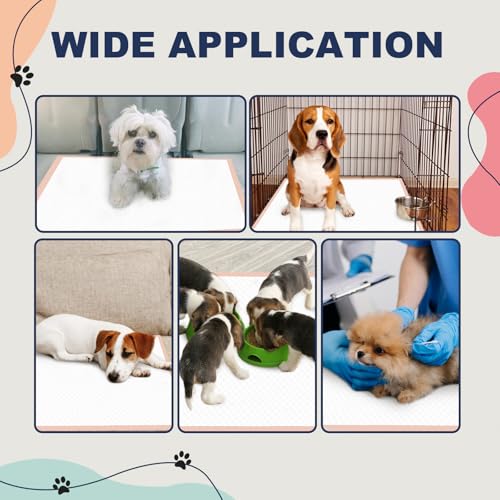 Image of Dog Pee Pads Extra Large 30 inchx36 inch - 40 Count, XXL Pink Puppy Pads Unscented, Urine Underpads, Super Absorbent & Leak-Proof Potty Pads for Doggies