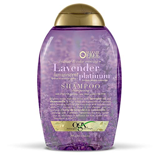 OGX Hydrate & Color Reviving + Lavender Luminescent Platinum Shampoo, 13 Ounce Bottle #1