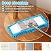 Homgaty 3 Pack Microfiber Cleaning Mop Pads Flat Floor Mop Heads Replacement Dust Mop for Wet Or Dry Scrubbing, Reusable and Washable