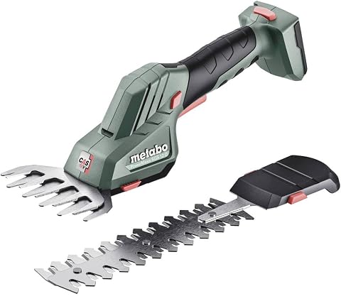 Metabo PowerMaxx SGS 12Q (601608850) 12 V, cambio rapido senza attrezzi, tagli precisi su cespugli + bordi puliti, senza batteria