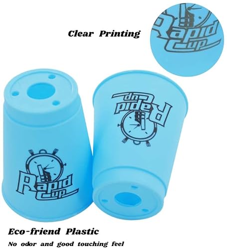 Stacking Cups,24 Pack Small Size Quick Stack Cups Speed Training Game For Challenge Competition Travel Party, Small Size For Kids/ Adults (Blue@Green) #TOP4