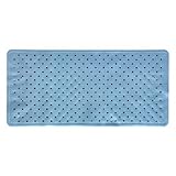 Badteppich 76 x 35 blau Toyma y182 a Badezimmer Gummi Teppich 76 x 35 cm blau
