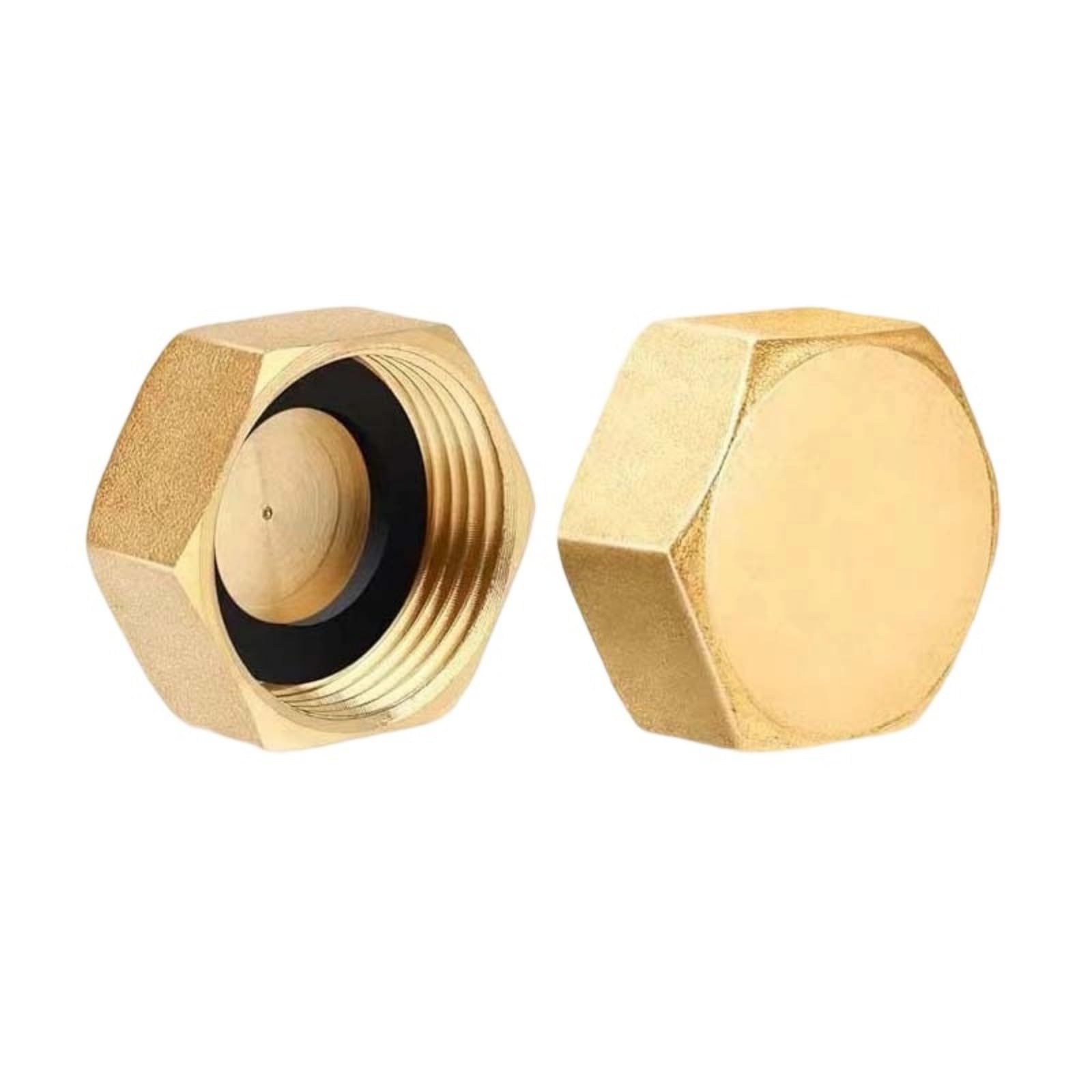 Hdoytxxm 2 Packs Temperature Resistant Engineered Copper Pipe Thread Seal Cap 1 / 2Inch For Industrial And Water Systems Highly Temperature Resistant Pipe Plug