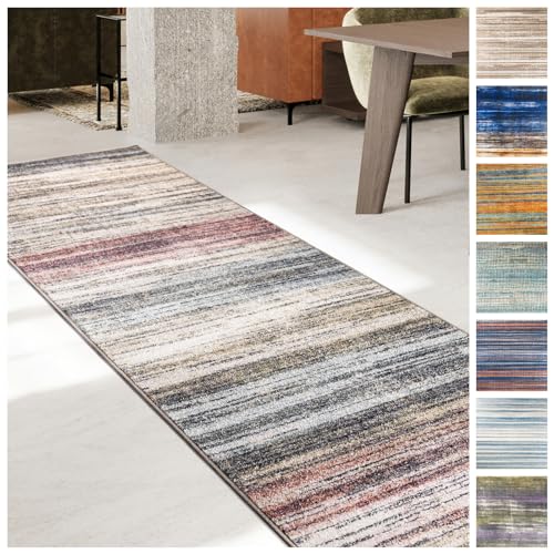 KARAT Teppich Läufer für Küche, Flur & Wohnraum Küchenläufer - Rutschfester Moderner...