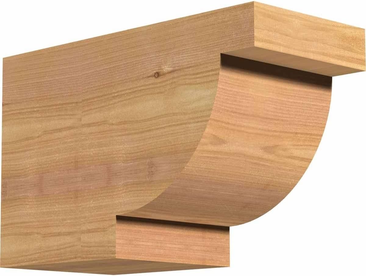 Ekena Millwork RFT04X06X18ALP00RDF Alpine Rough Sawn Rustic Wood Rafter Tails' 4"W x 6"H x 18"L, Douglas Fir