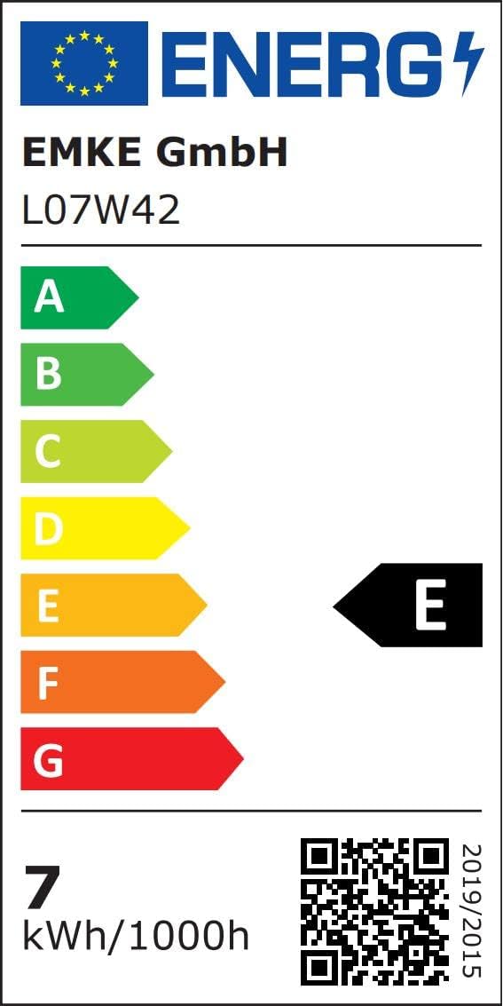 EMKE LED Spiegelleuchte Spiegellampe Bad, 8W Bilderleuchte 200° Einstellbar Badlampe Wandbeleuchtung Wasserdicht IP44 4200K, Weiß