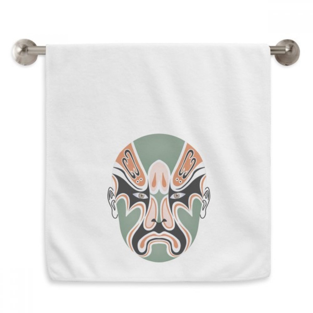 Serviette visage douce anti-irritation motif Masque Opéra de Pékin