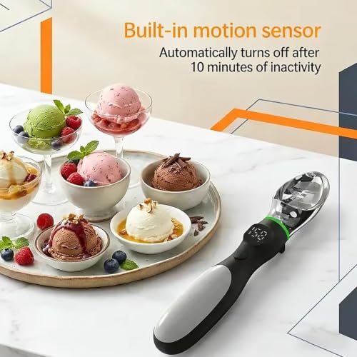 Cuchara de helado calentada para servir bloques duros sin esfuerzo 3