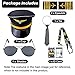 Keymall Kids Pilot Costume Accessories Set With Aviator Hat Sunglasses Tie Pin for Aviation Halloween Dress Up (Set B-2)
