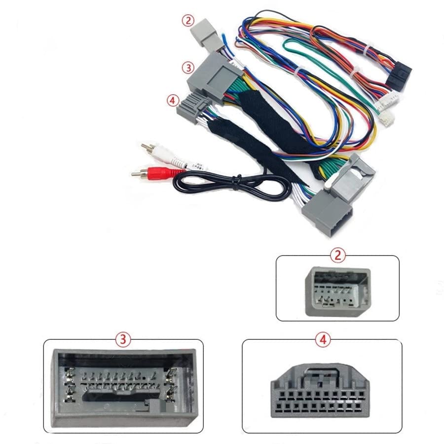 Car 16pin Android for Audio Wiring Harness with Canbus Box for Honda Accord 8th Generation(2008~2012) Low Trim Level Stereo