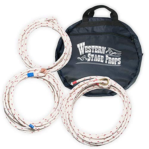 Western Stage Props Deluxe Cowboy Lasso Trick Roping Kit (15' + 20