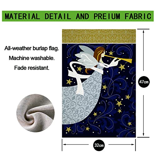 Chengxun Angel Applique Spring Garden Flag Religious Flag Double Sided 18X12.5 Inches Spring Outdoor Yard Decor #TOP3