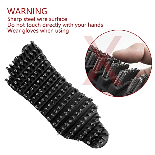 Escova de barra, kit de limpeza de barra, escova de arame para limpeza de barra de peso, barra de tr