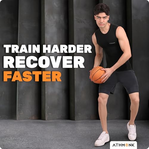 Image of Compression Vest Tank Body Shaper Without Sleeve for Men - Gym Shirt for Men Men Shapewear - Keep Dry Tight Skin Fit - Breathable Inner for Men Sports Wear Workout Gym Sports