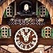Cuckoo Palace Saint Bernard Chalet Cuckoo Clock – 32 cm Quartz Clock, Traditional Black Forest House Design, Brown