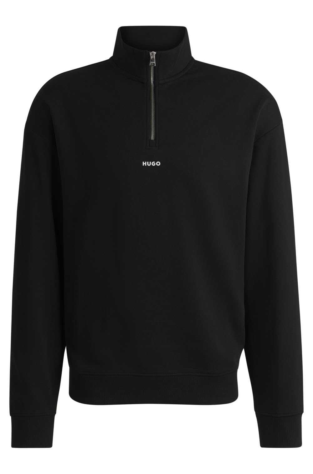 Hugo Men's Black Durty244 Relaxed-Fit French Terry Sweatshirt