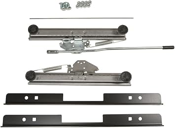 PRP Universal Seat Mount Kit with Dual-Locking Slider & Angle Brackets - 1/8 Powder-Coated Steel Adjustable Mounting System for PRP Suspension Seats - 1 Seat Mount (Natural)