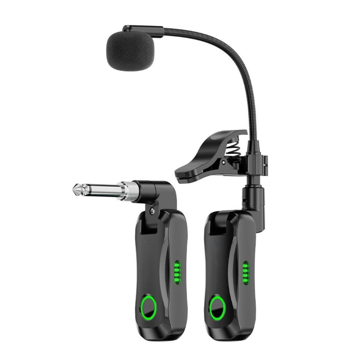 Ubric micrófono inalámbrico para instrumentos musicales, transmisor inalámbrico para guitarra, calidad de sonido de alta resolución, baja latencia, sin interferencias