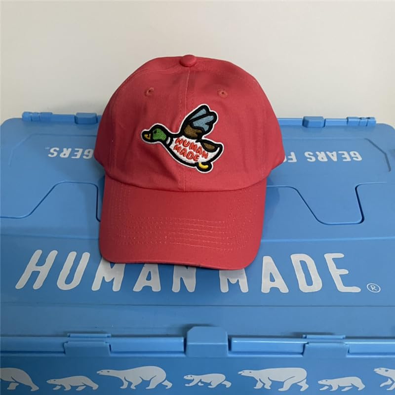 Flying Duck Color Embroidery HUMAN MADE Baseball Cap Men Women 1:1