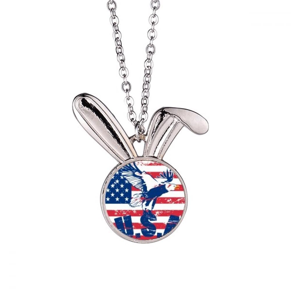 Collier ameflag aigle fini les bijoux ternes avec ce pendentif lapin unique
