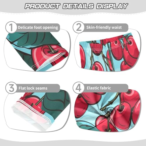 Bolaz Toddler Girls Leggings Printed Yoga Pants Leggings Cherry Eight for Kids3